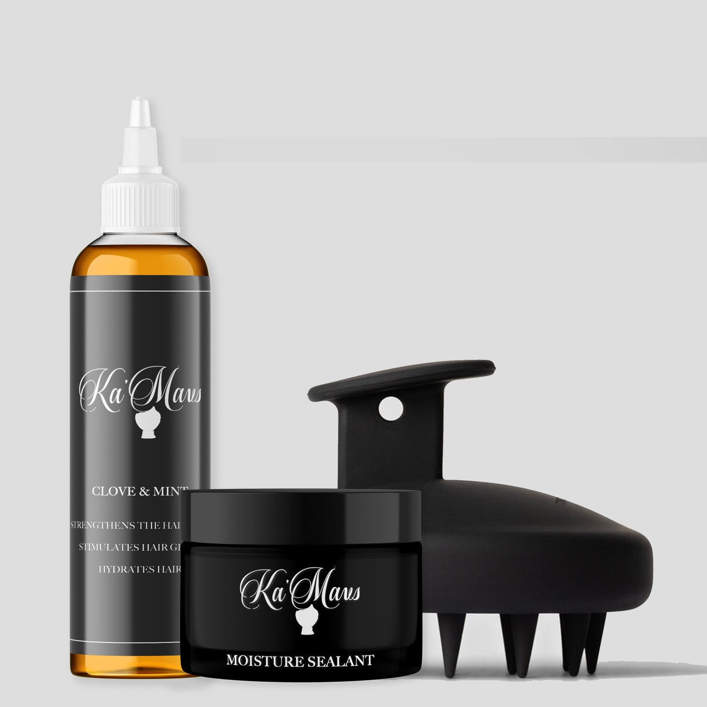 Clove & Mint Oil, Moisture Sealant & Scalp Massager